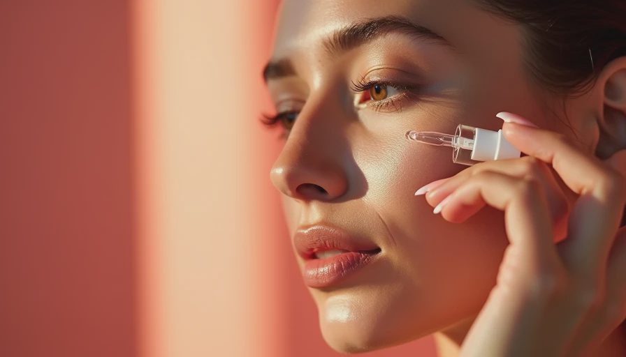 Illustration for peptides in skincare