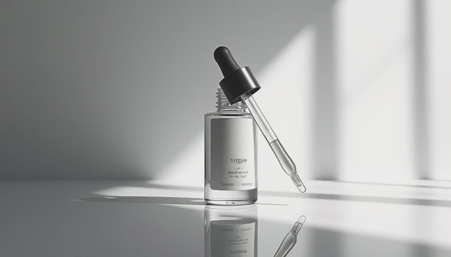 Visual context for anti wrinkle serum