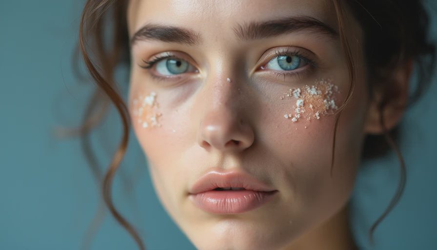 Visual context for eye cream before and after