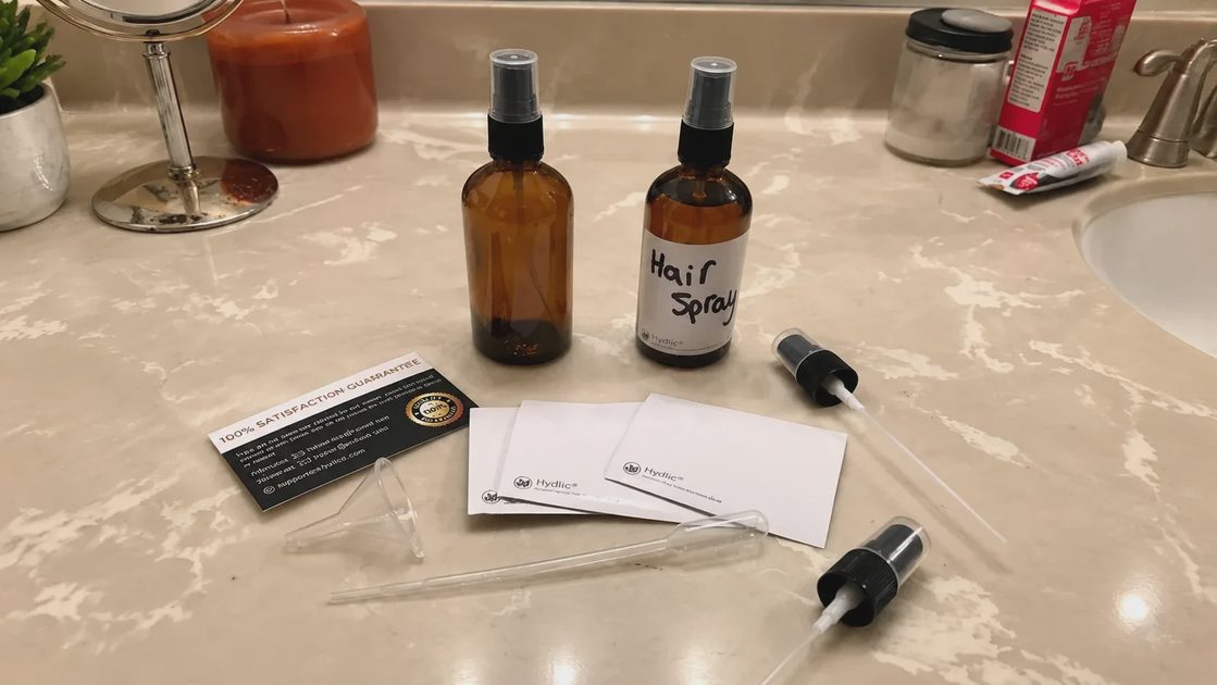 I picked up the Hydior Amber Glass Spray Bottles (2-Pack, 4oz)